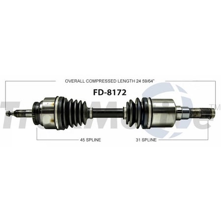 Surtrack Axle Cv Axle Shaft, Fd-8172 FD-8172